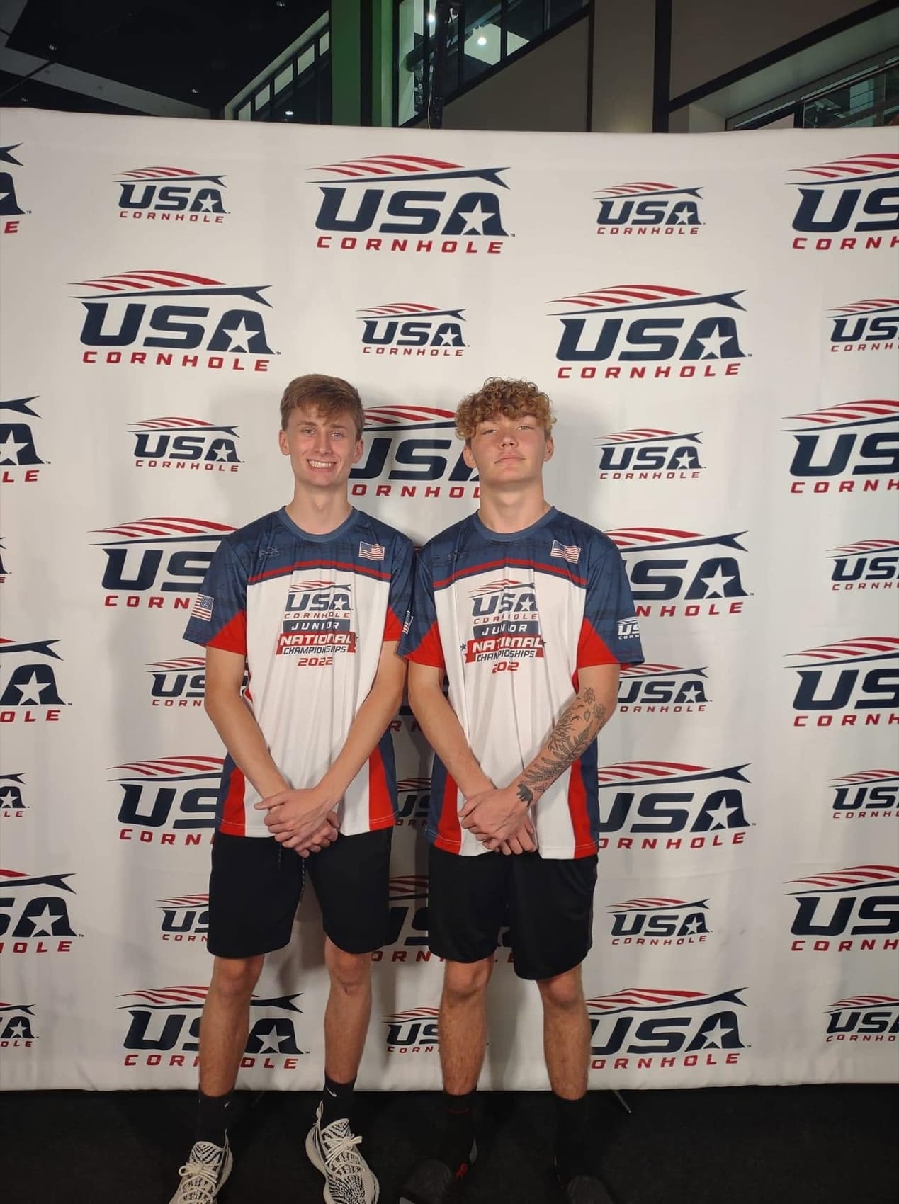 Zack at the USA Cornhole Junior National Championships