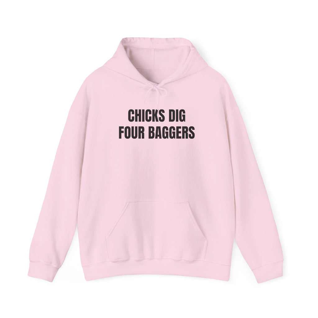 Hot Chicks Dig Four Baggers Hoodie