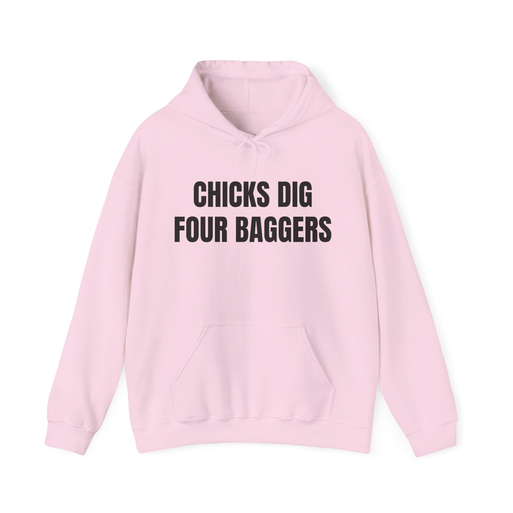 Hot Chicks Dig Four Baggers Hoodie