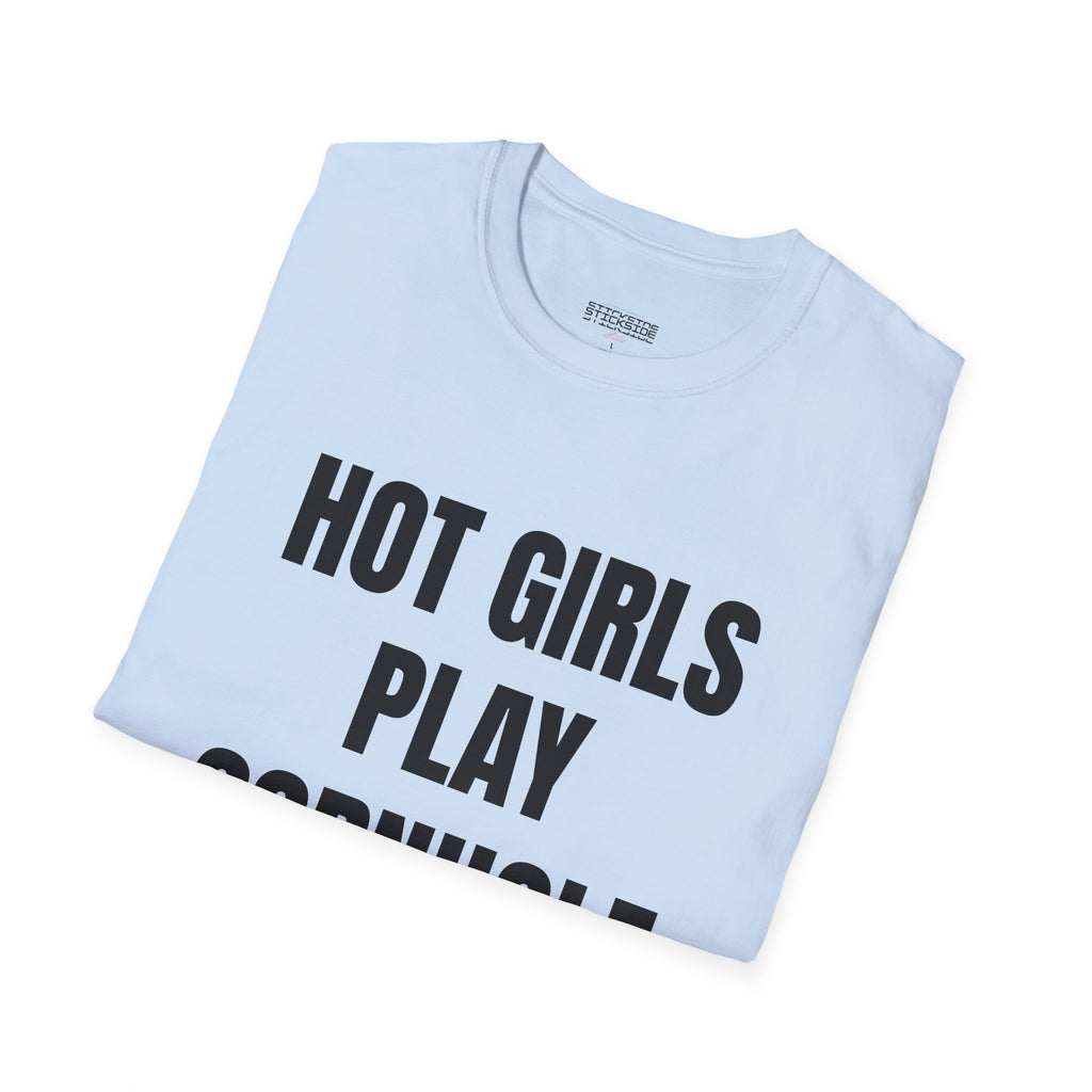 Hot Girls Play Cornhole Tee