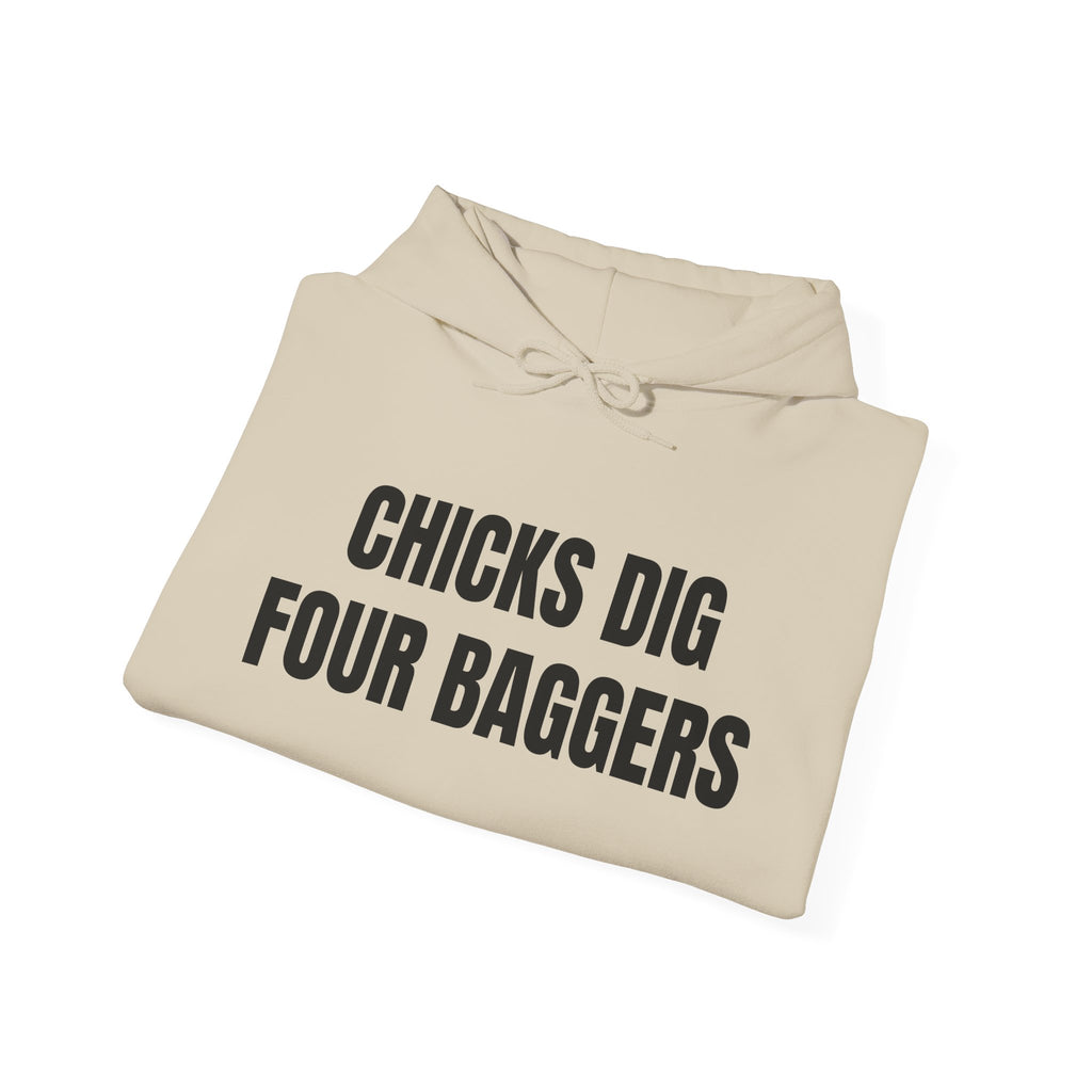 Hot Chicks Dig Four Baggers Hoodie