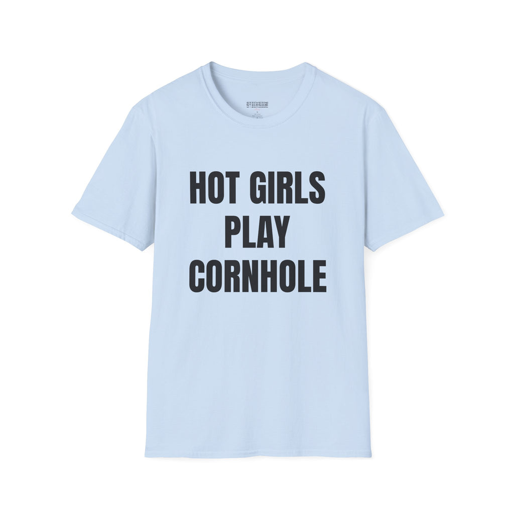 Hot Girls Play Cornhole Tee