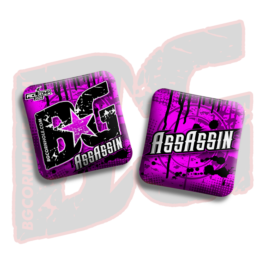 2026 BG Comp Assassin - "Blast" - ACL Comp Stamped Cornhole Bags - SET OF 4 BAGS