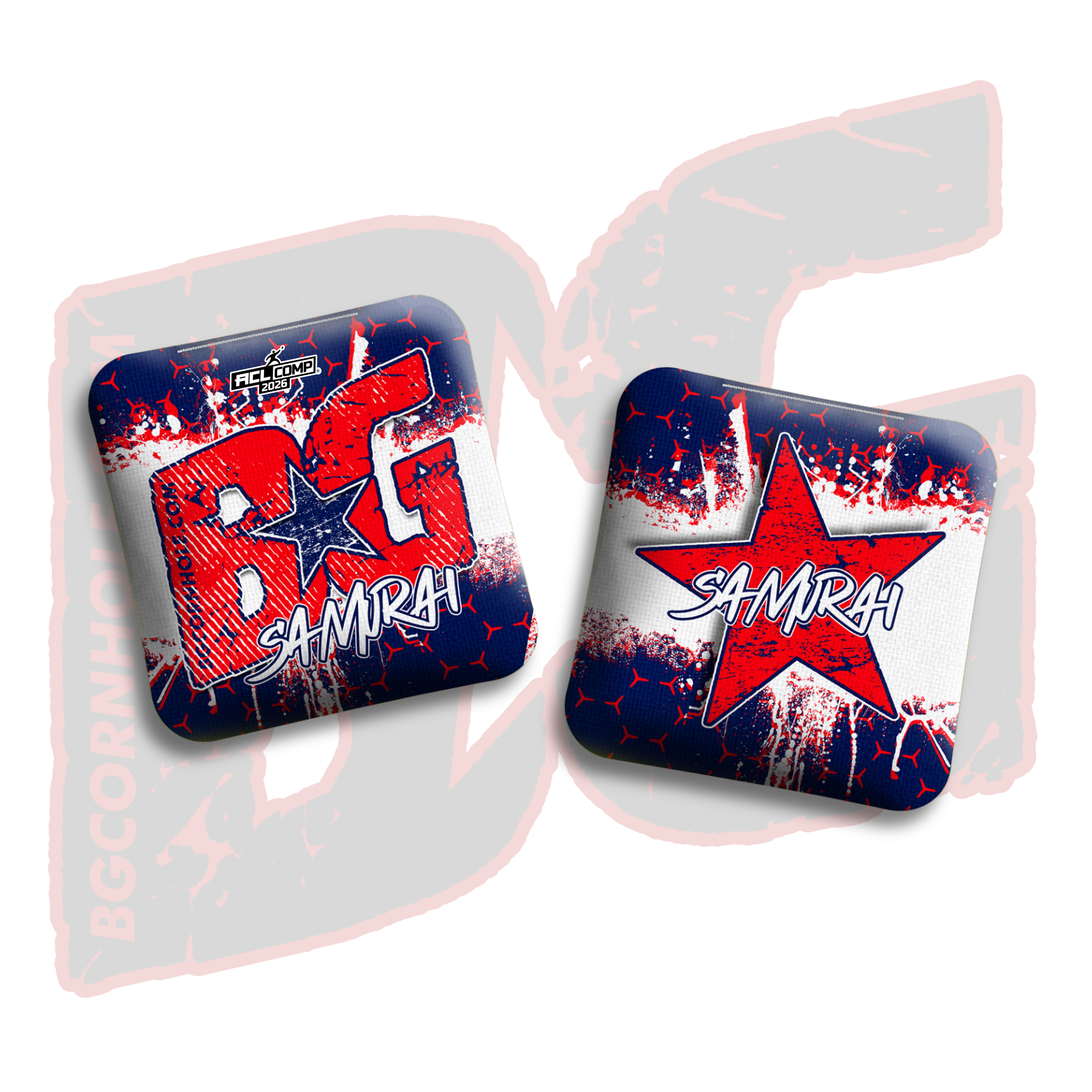2026 BG Comp Samurai- "Hex Godz" - ACL Comp Stamped Cornhole Bags - SET OF 4 BAGS