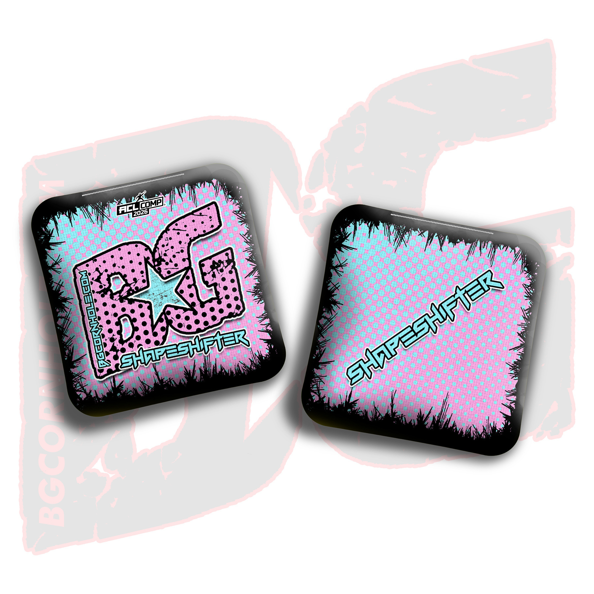 2026 BG Comp Shapeshifter - "Halftone" - ACL Comp Stamped Cornhole Bags - SET OF 4 BAGS