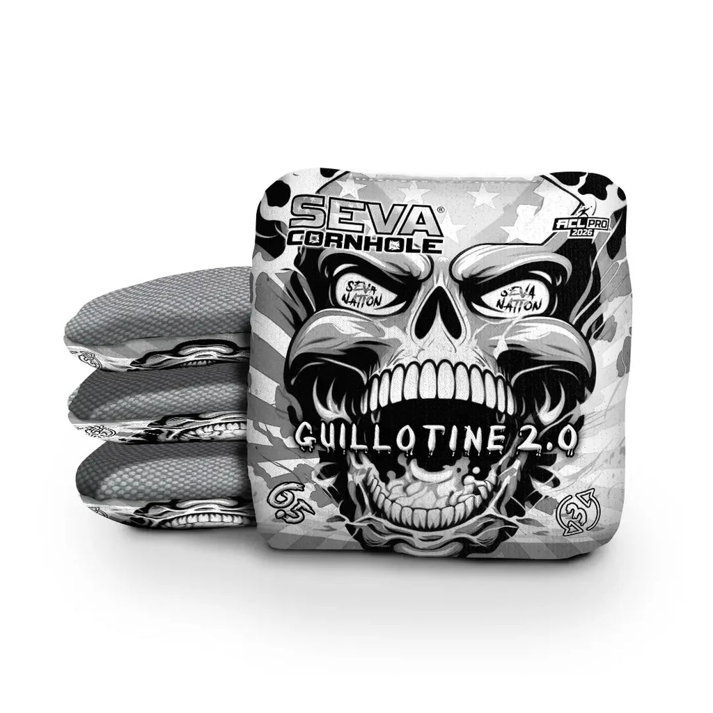 Guillotine 2.0 - Screaming Skull - Set of 4 Cornhole Bags