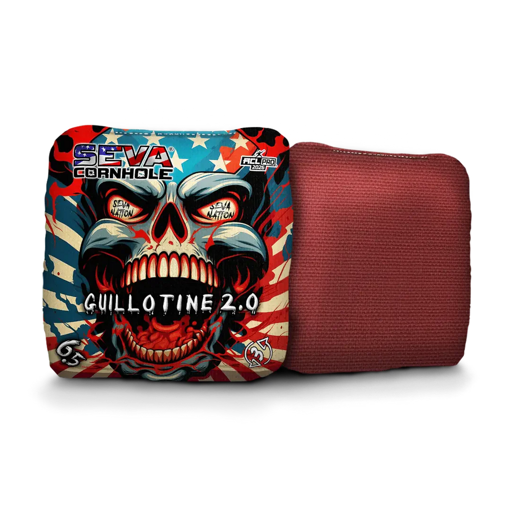 Guillotine 2.0 - Screaming Skull - Set of 4 Cornhole Bags
