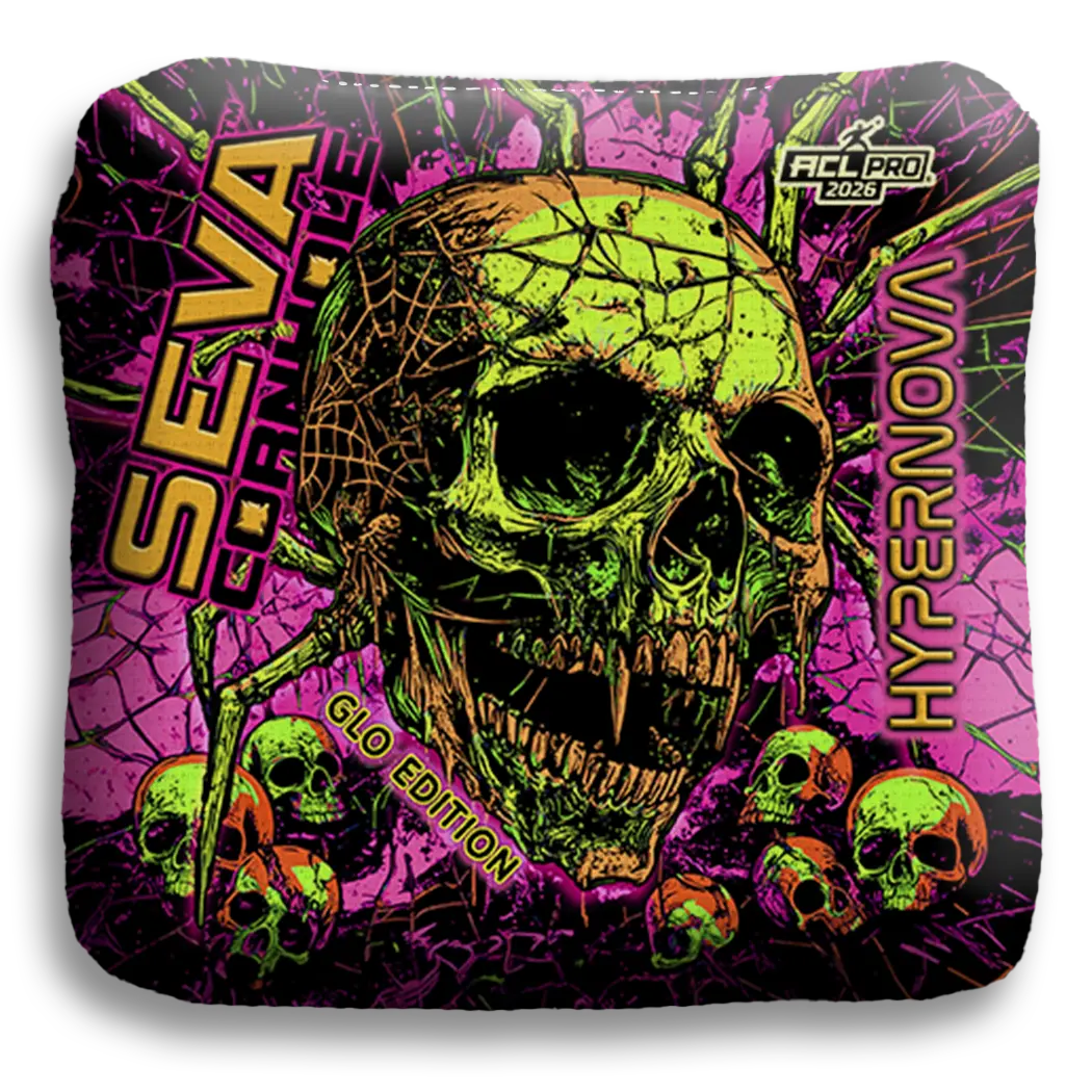 Halloween Special GLO Edition - Set of 4 Cornhole bags