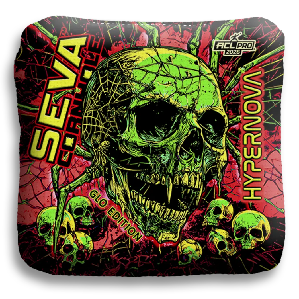 Halloween Special GLO Edition - Set of 4 Cornhole bags