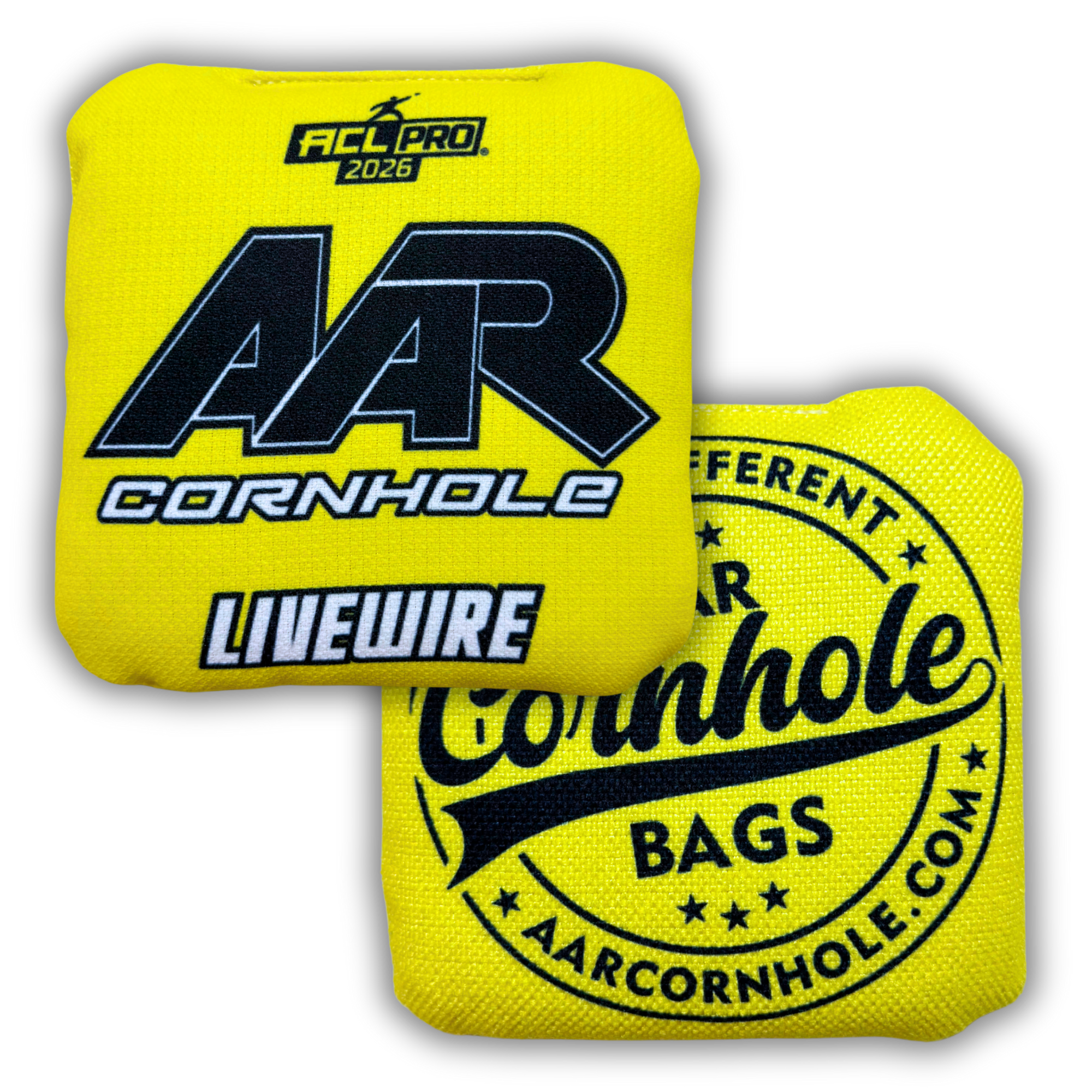 2026 AAR Livewire Cornhole Bags - Solid Edition - ACL Pro Stamped - SET OF 4