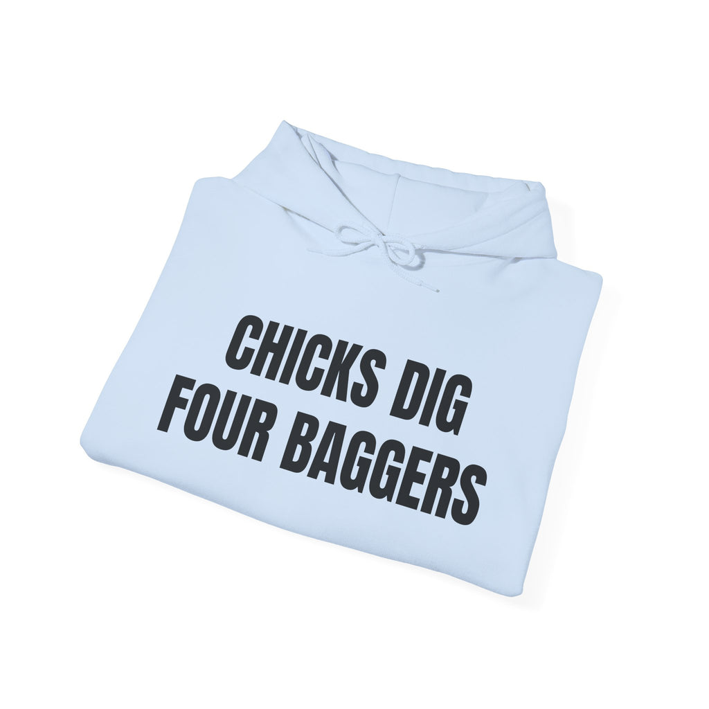 Hot Chicks Dig Four Baggers Hoodie
