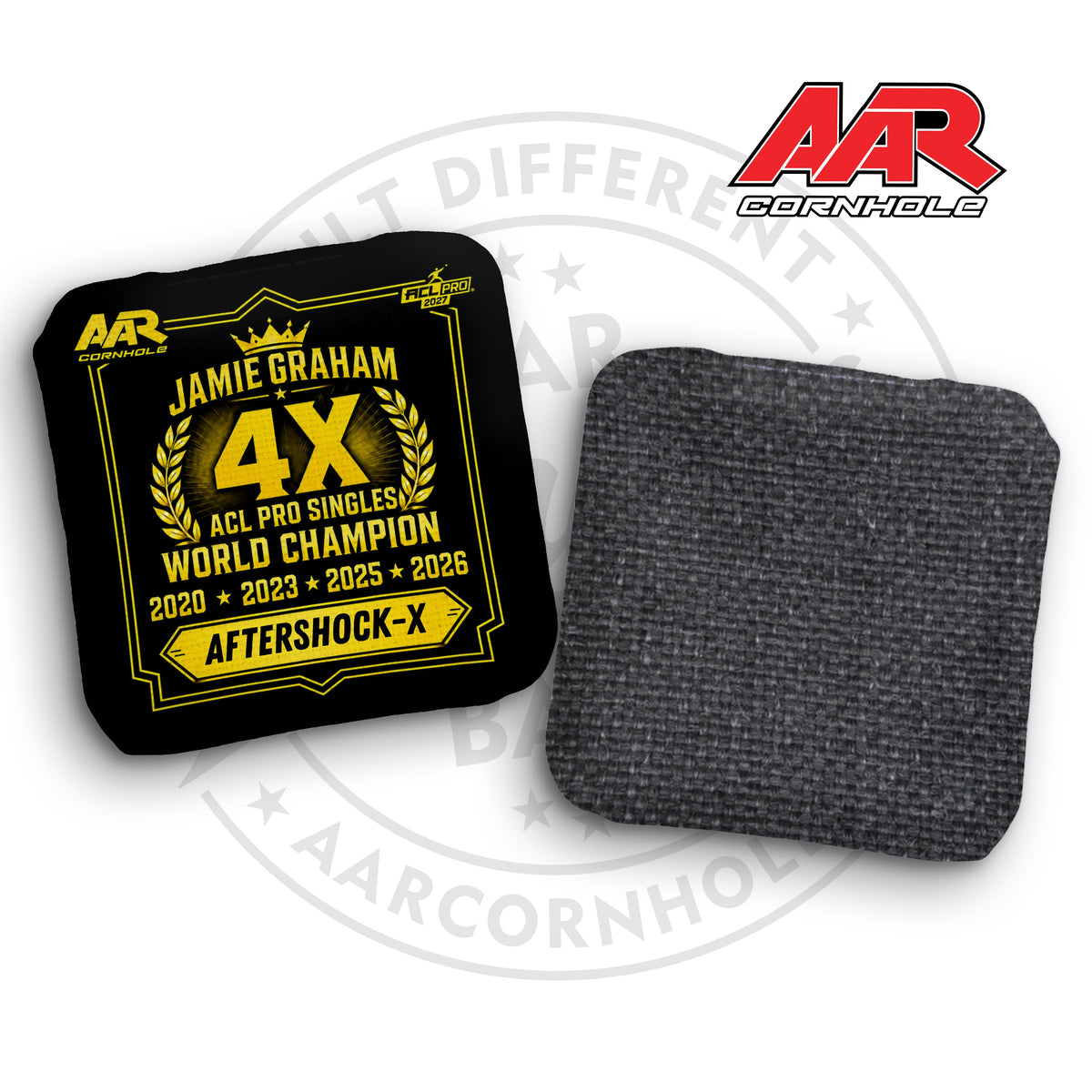 2027 AAR Aftershock-X Cornhole Bags - World Champ Singles Edition - ACL Pro Stamped - SET OF 4