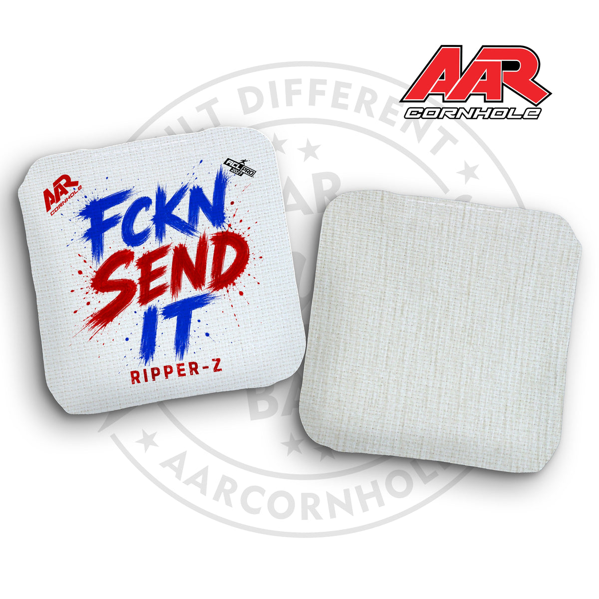 2027 AAR Ripper-Z Cornhole Bags - FCKN SEND IT Edition - ACL Pro Stamped - SET OF 4