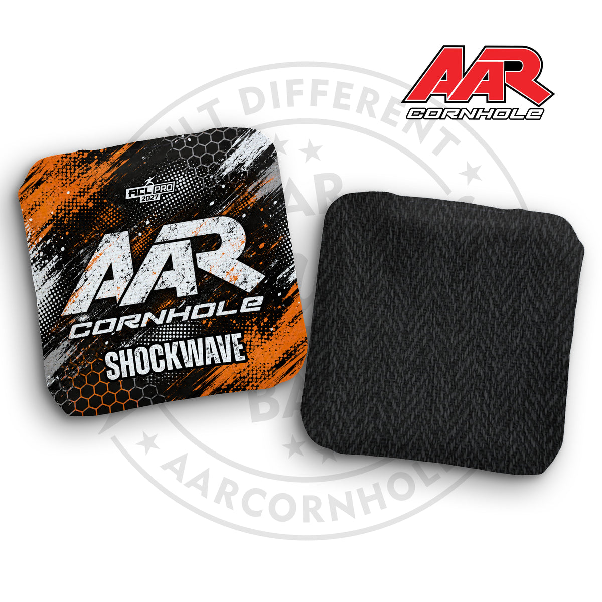 2027 AAR Shockwave Cornhole Bags - Halftone Grunge Edition - ACL Pro Stamped - SET OF 4