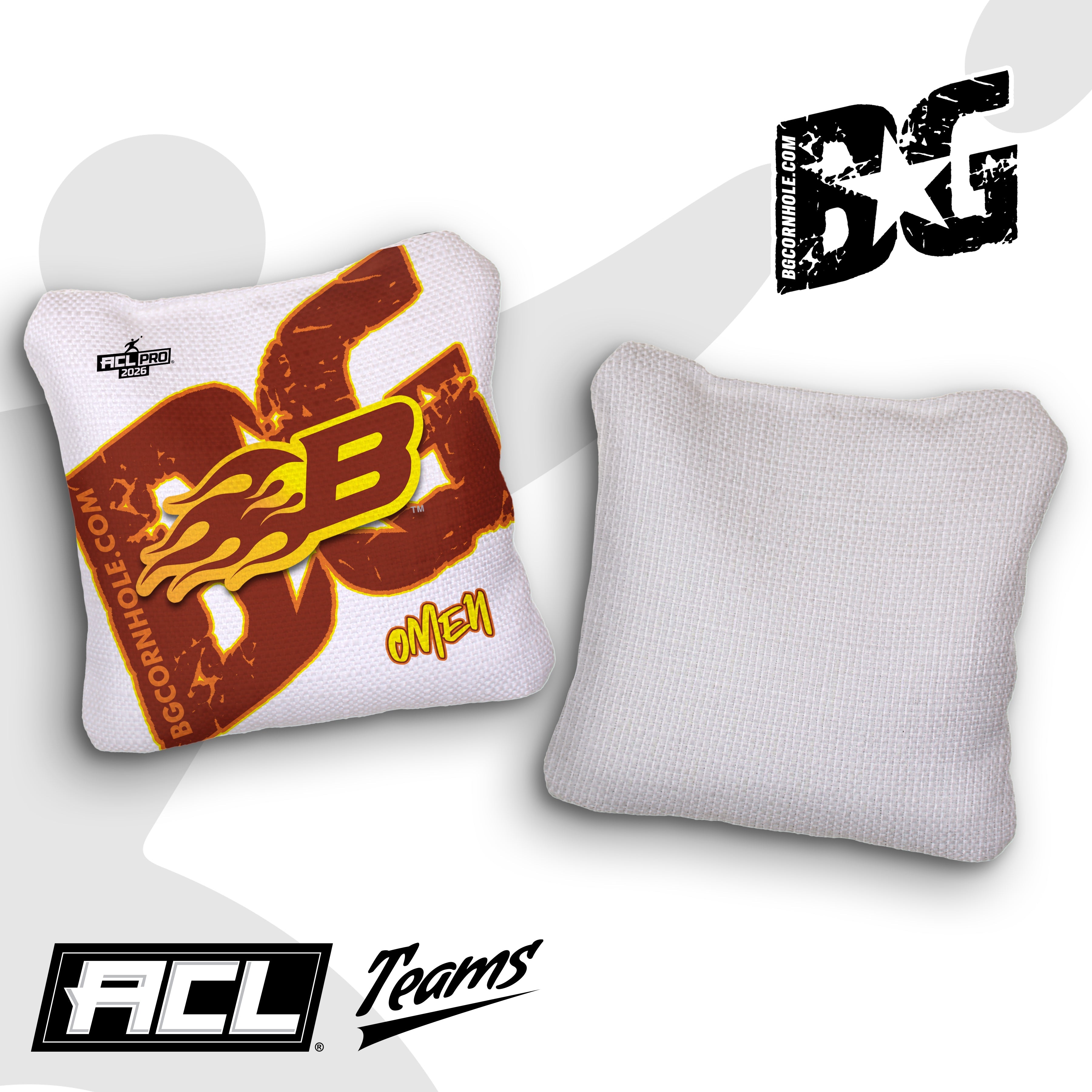 2026 BG Multiple Bag Models "Arizona Burn" - ACL Pro Stamped Cornhole Bags - SET OF 4 BAGS