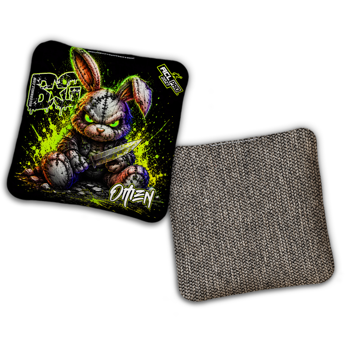 2027 ACL - BG Multiple Bag Models "BAD BUNNY" - Pro Stamped Cornhole Bags - SET OF 4 BAGS