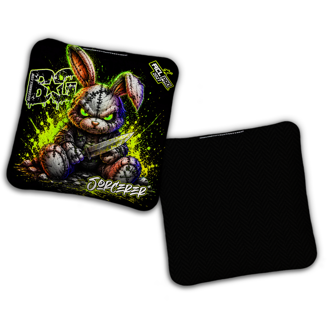 2027 ACL - BG Multiple Bag Models "BAD BUNNY" - Pro Stamped Cornhole Bags - SET OF 4 BAGS