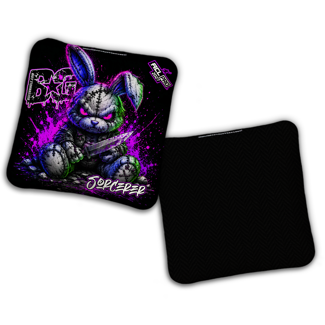 2027 ACL - BG Multiple Bag Models "BAD BUNNY" - Pro Stamped Cornhole Bags - SET OF 4 BAGS