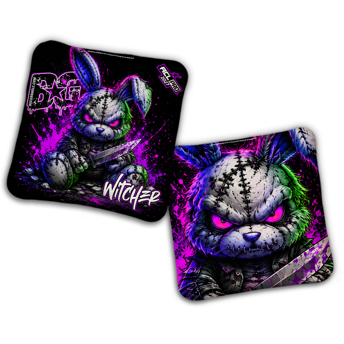 2027 ACL - BG Multiple Bag Models "BAD BUNNY" - Pro Stamped Cornhole Bags - SET OF 4 BAGS
