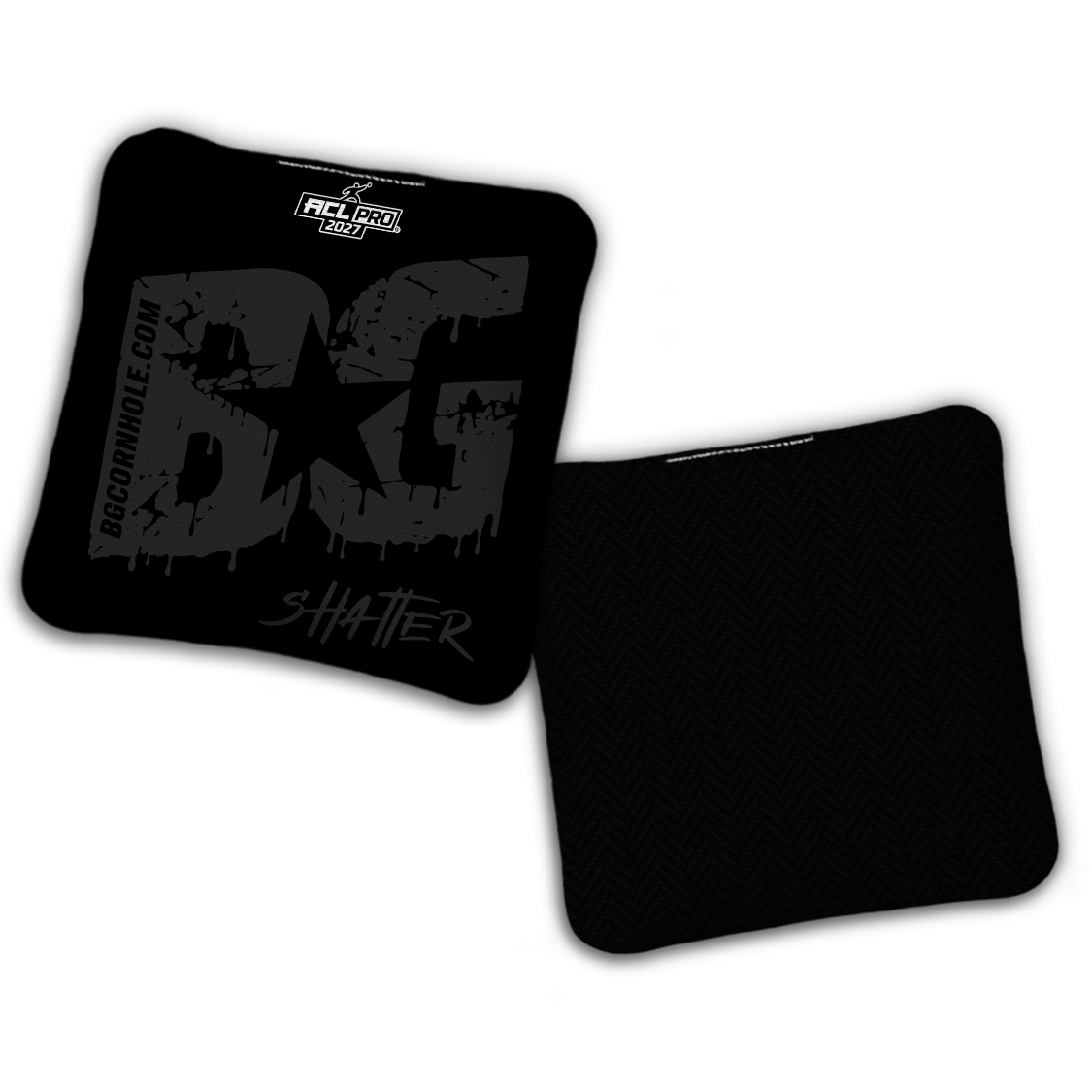 2027 ACL - BG Multiple Bag Models "Blackout" - Pro Stamped Cornhole Bags - SET OF 4 BAGS