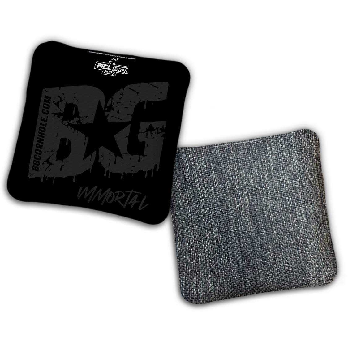 2027 ACL - BG Multiple Bag Models "Blackout" - Pro Stamped Cornhole Bags - SET OF 4 BAGS