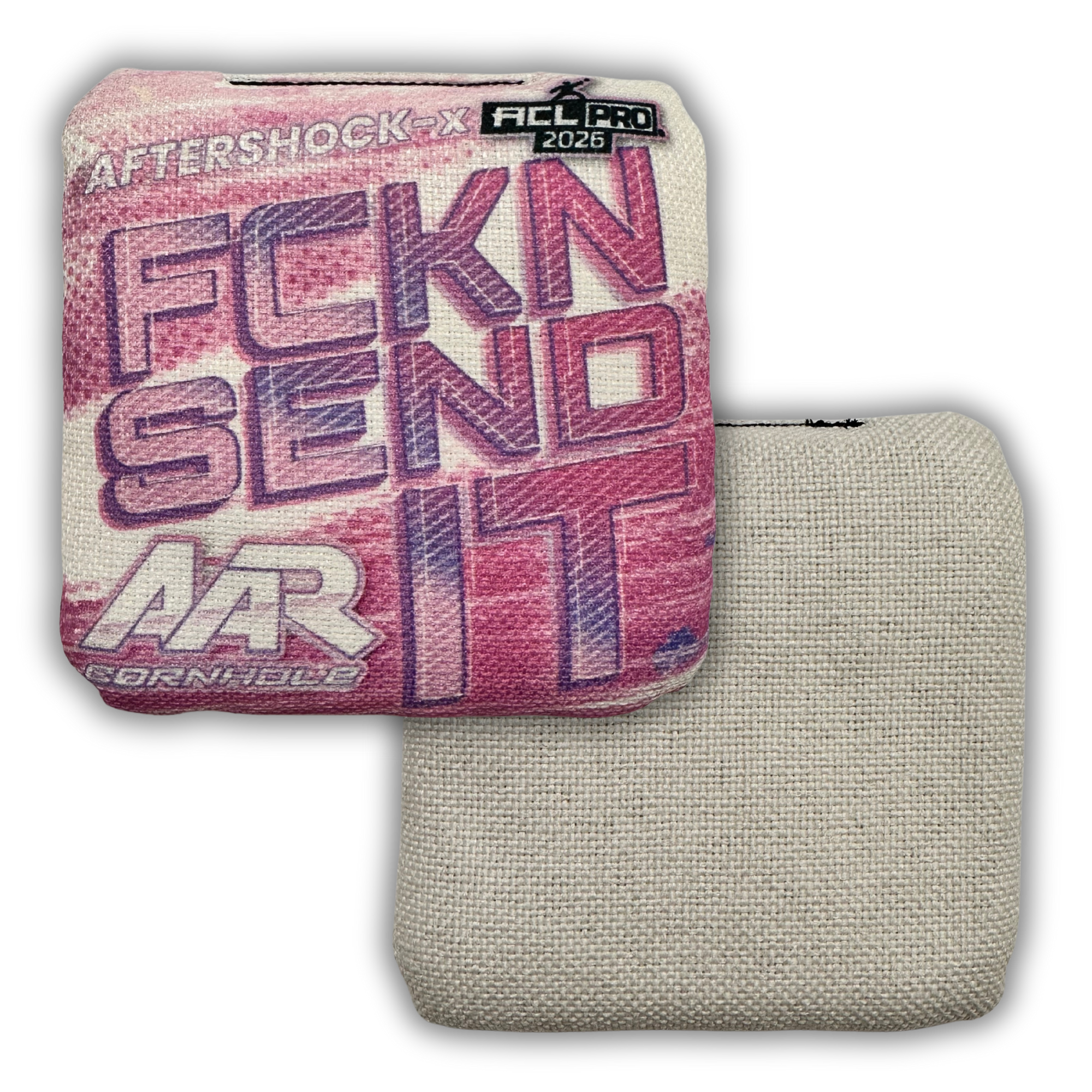 2026 AAR Aftershock-X Cornhole Bags - FCKN SEND IT Edition - ACL Pro Stamped - SET OF 4
