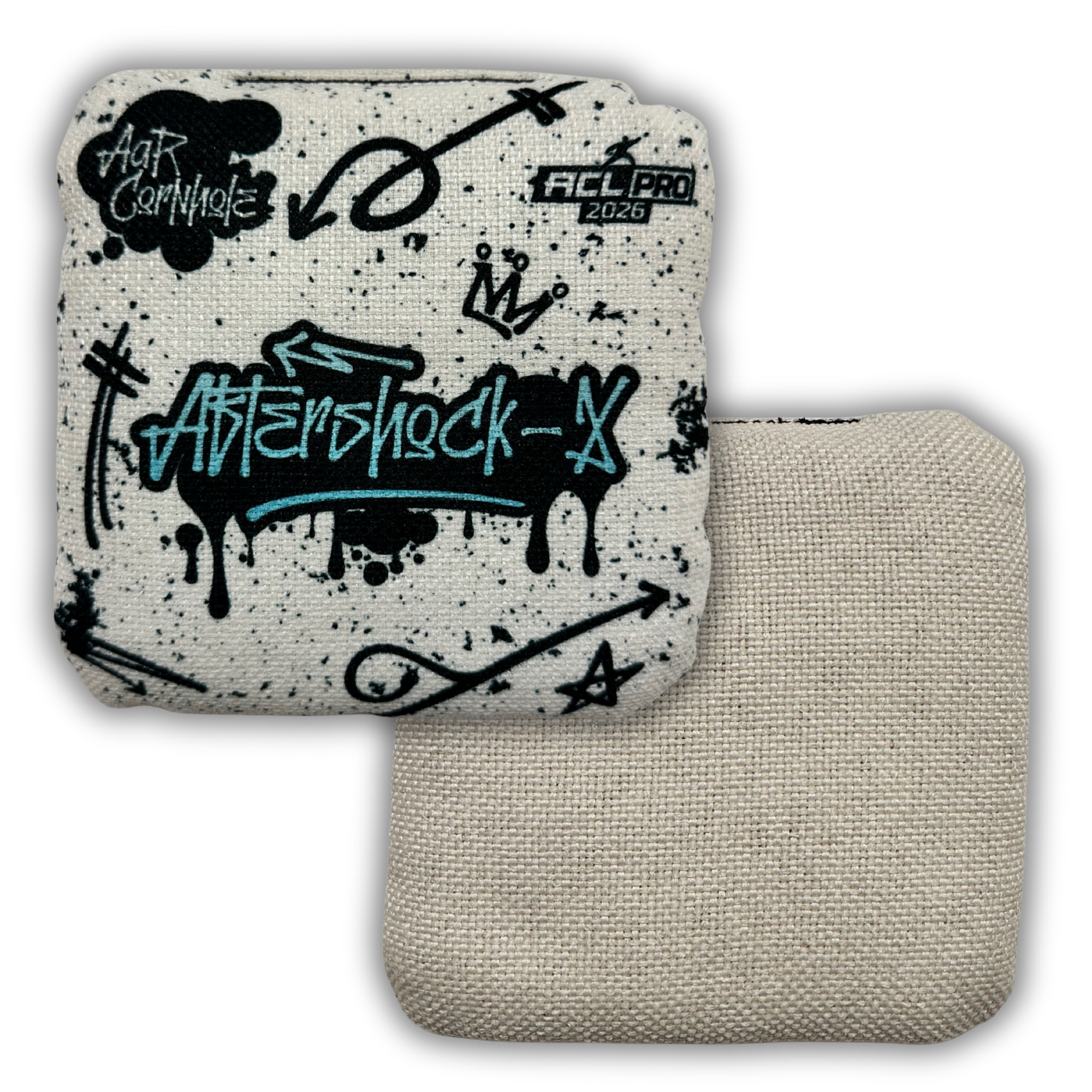 2026 AAR Aftershock-X Cornhole Bags - Graffiti Edition - ACL Pro Stamped - SET OF 4