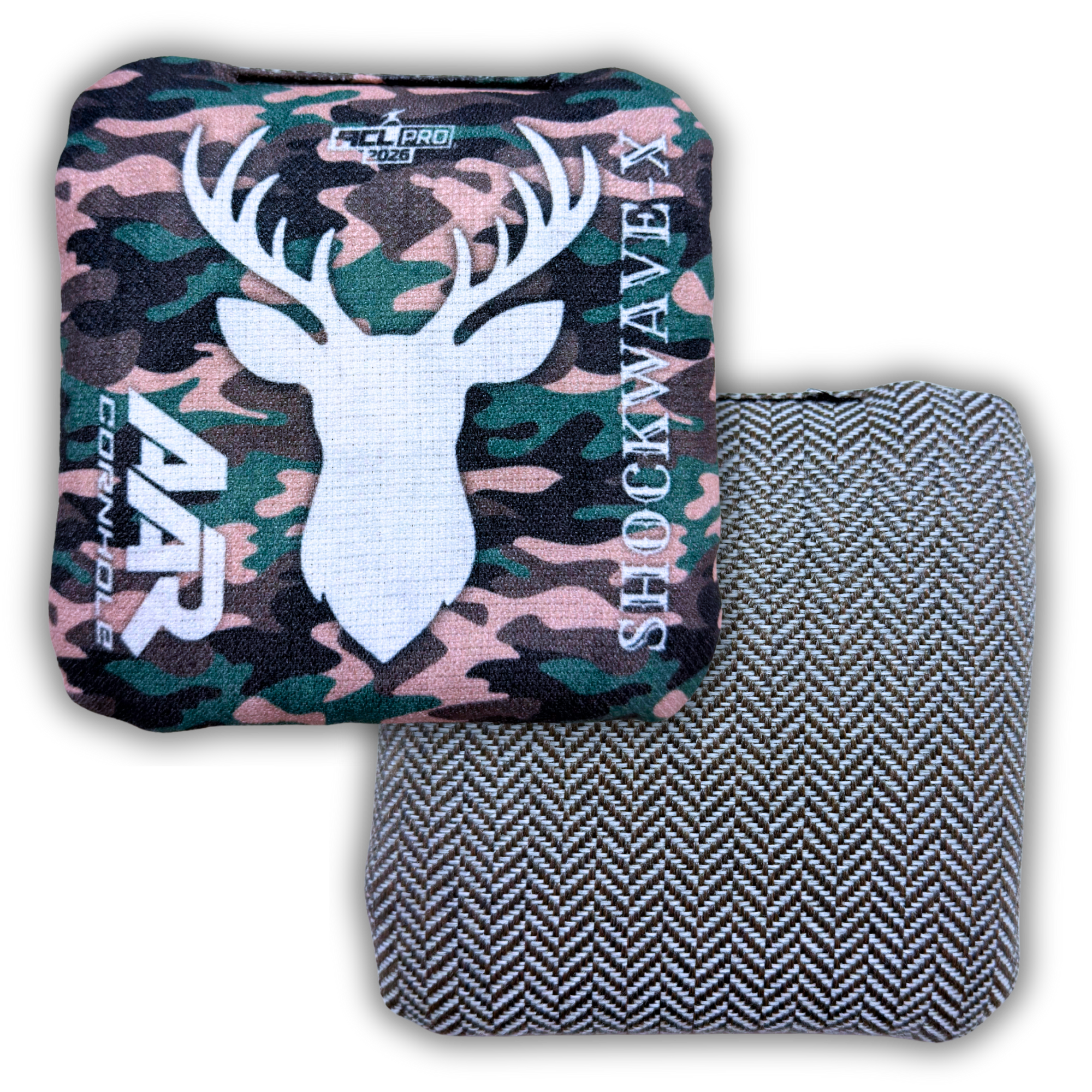 2026 AAR Shockwave-X Cornhole Bags - Camo Edition - ACL Pro Stamped - SET OF 4