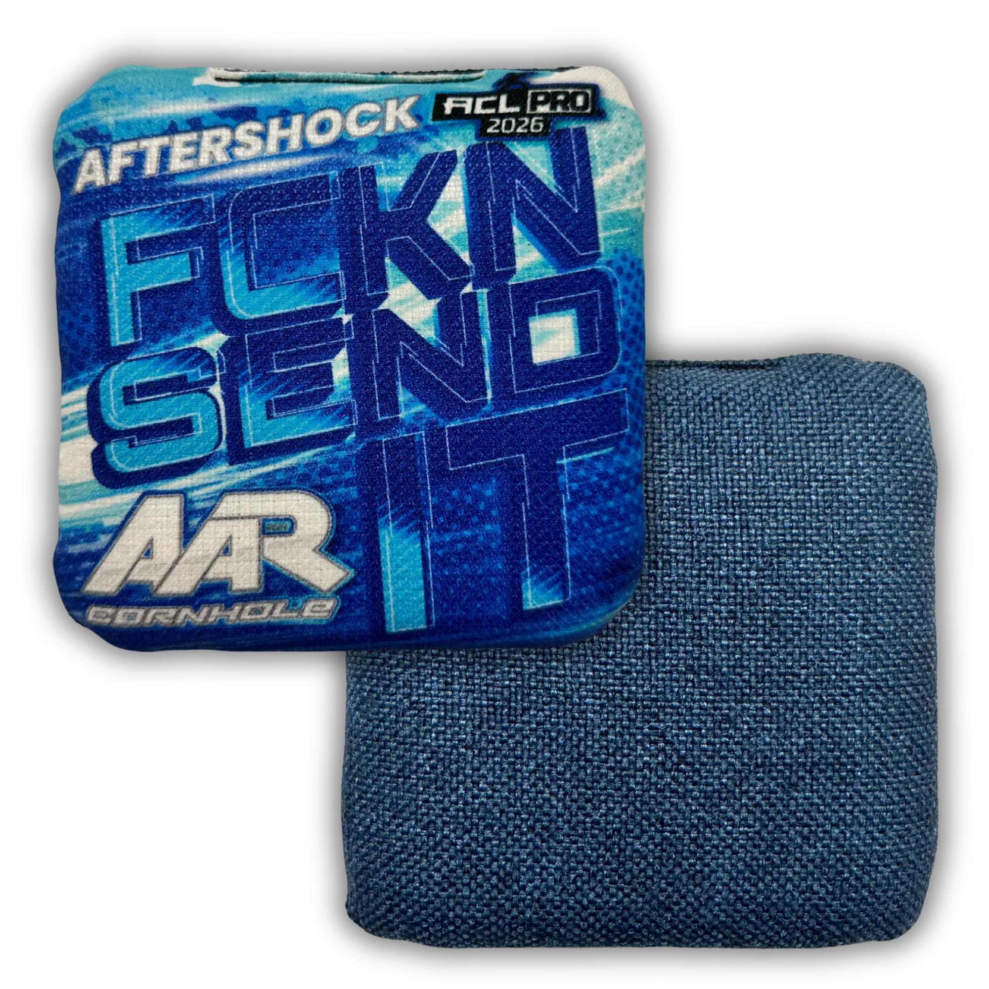 2026 AAR Aftershock Cornhole Bags - FCKN SEND IT Edition - ACL Pro Stamped - SET OF 4