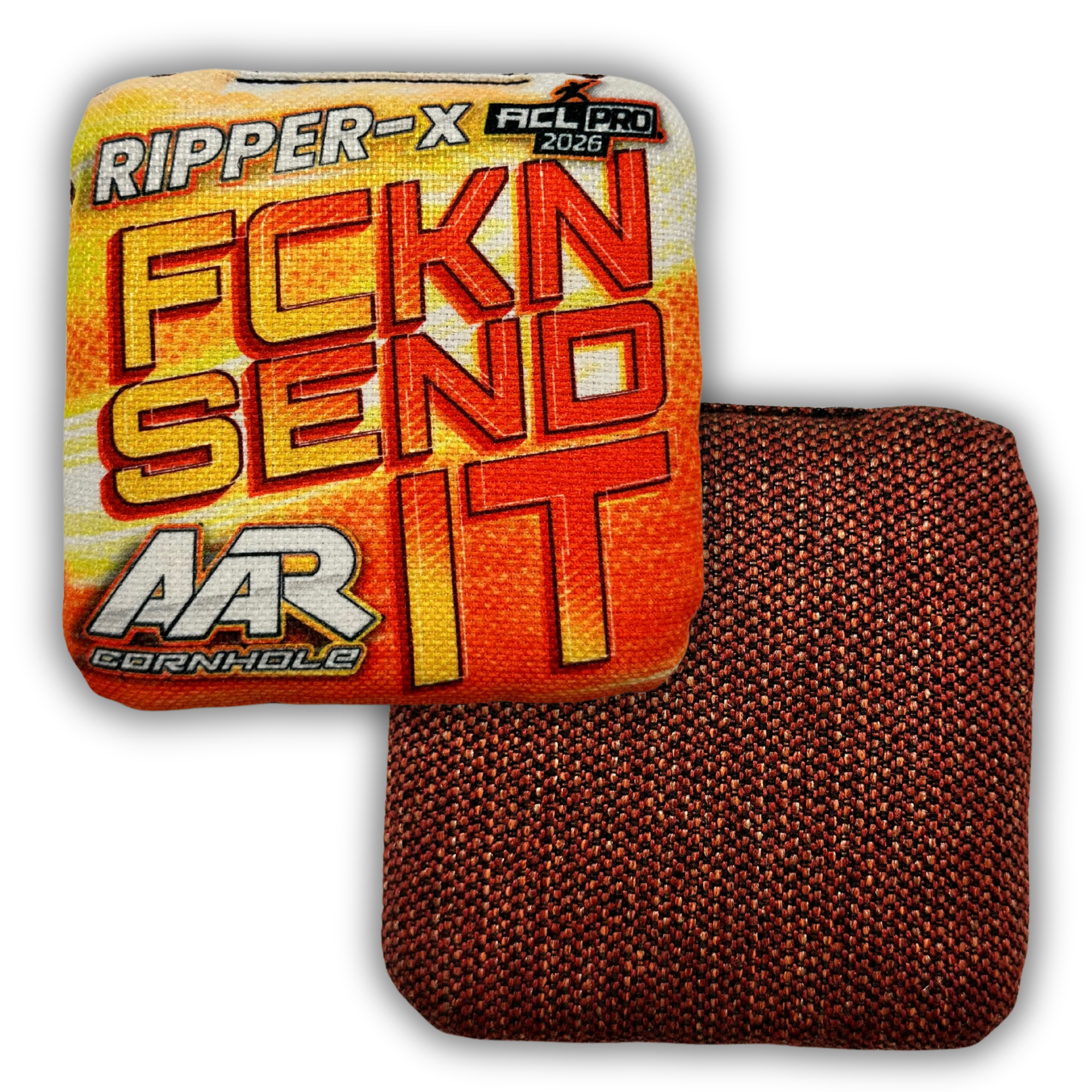 2026 AAR Ripper-X Cornhole Bags - FCKN SEND IT Edition - ACL Pro Stamped - SET OF 4