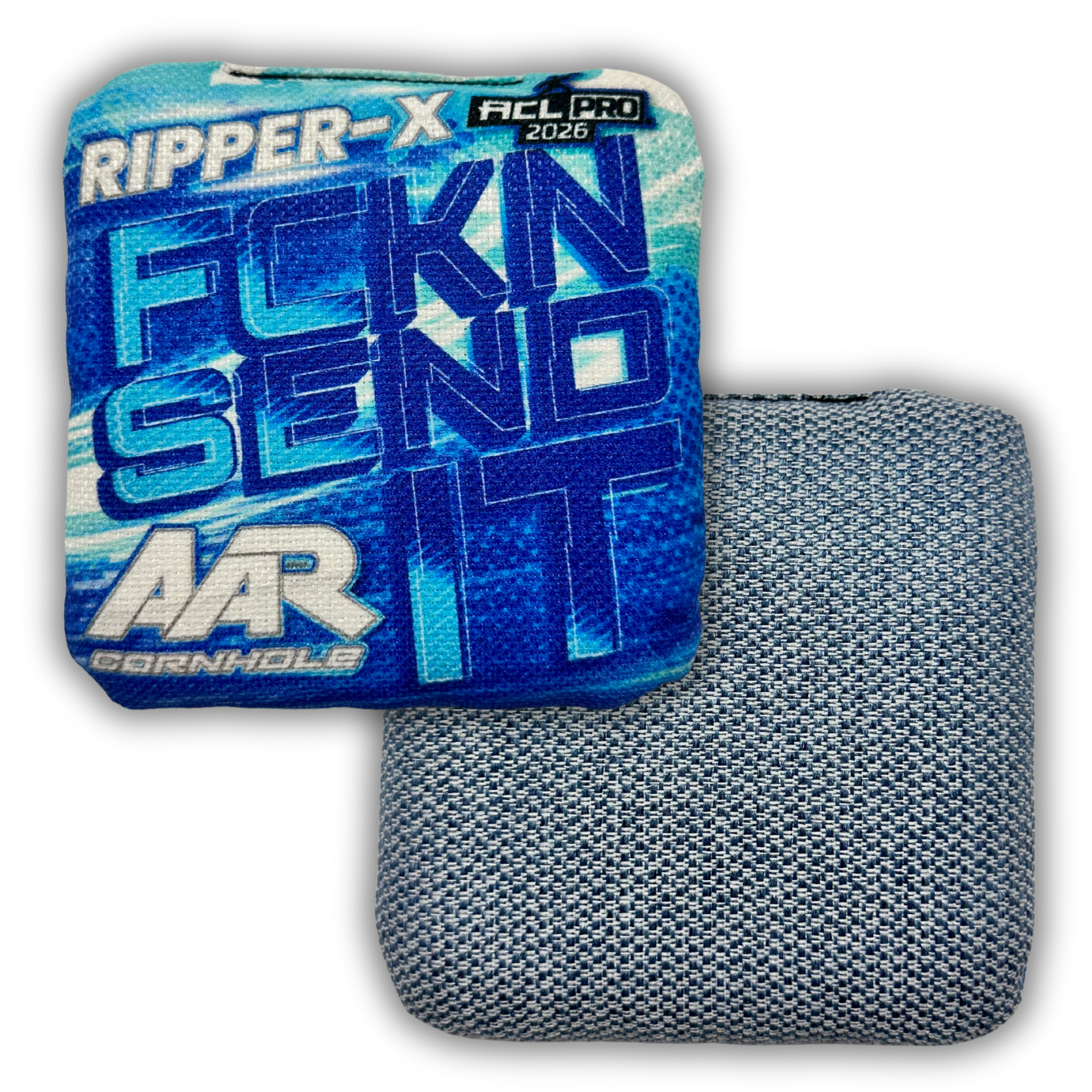 2026 AAR Ripper-X Cornhole Bags - FCKN SEND IT Edition - ACL Pro Stamped - SET OF 4