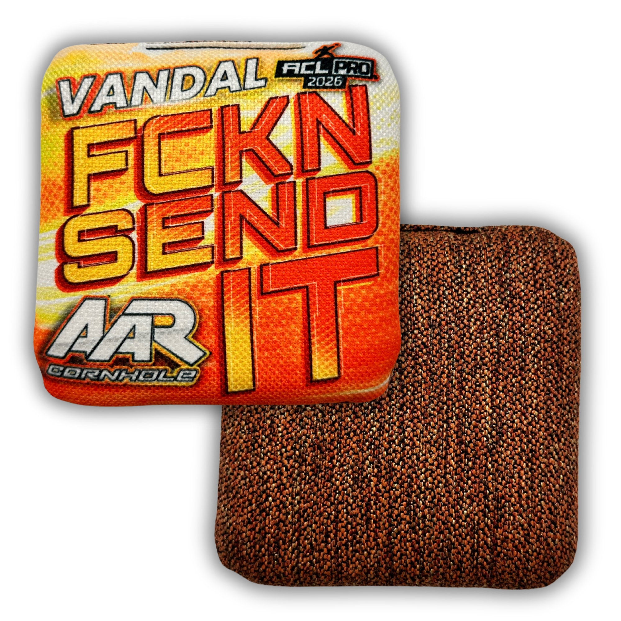 2026 AAR Vandal Cornhole Bags - FCKN SEND IT Edition - ACL Pro Stamped - SET OF 4