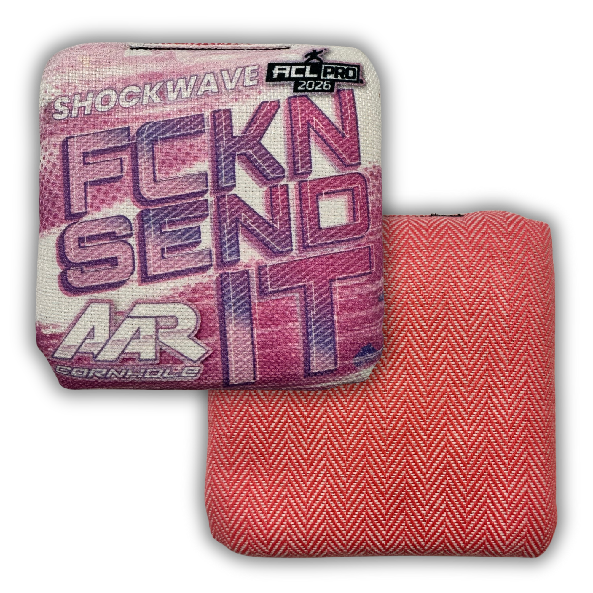 2026 AAR Shockwave Cornhole Bags - FCKN SEND IT Edition - ACL Pro Stamped - SET OF 4