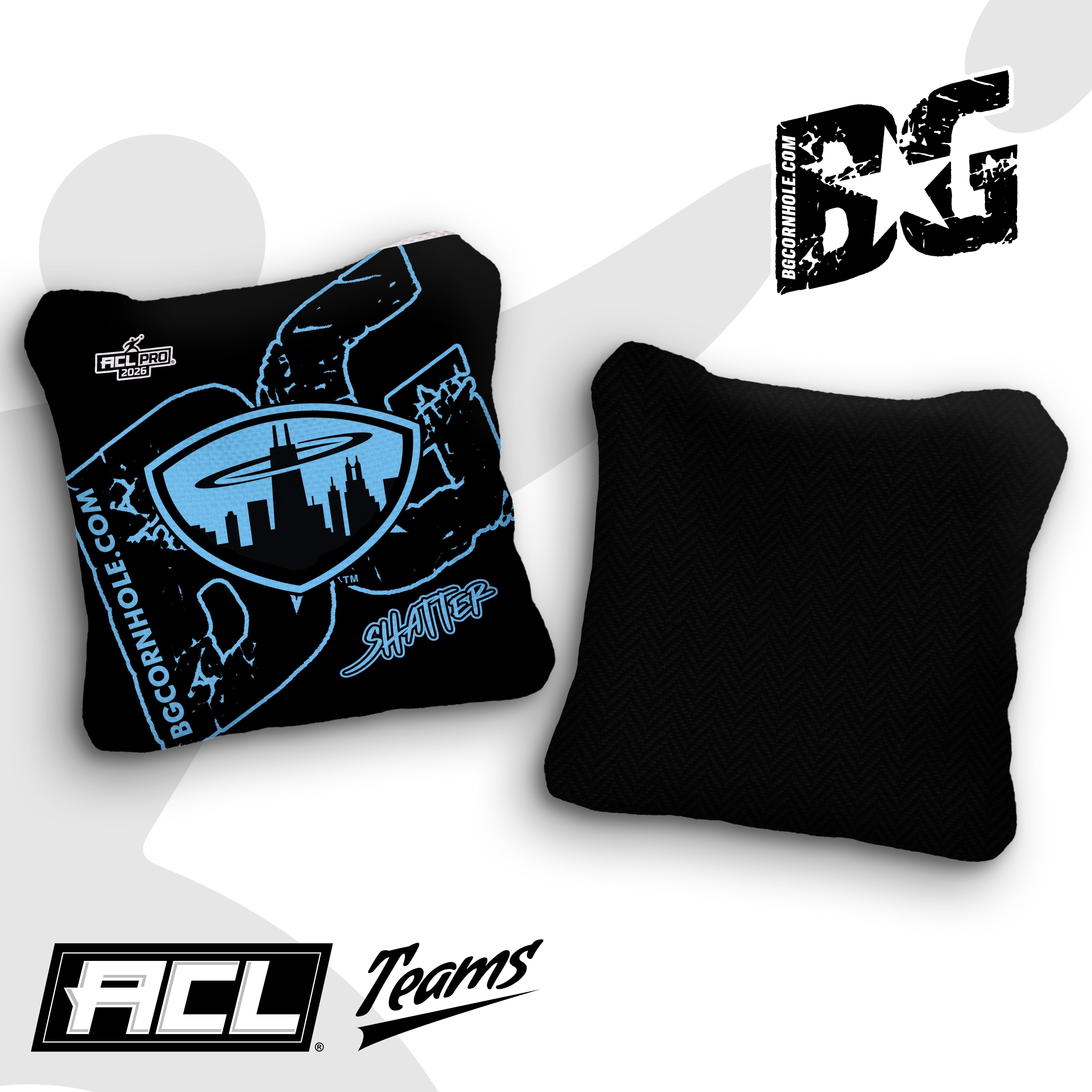 2026 BG Multiple Bag Models "Chicagoland Spinners" - ACL Pro Stamped Cornhole Bags - SET OF 4 BAGS