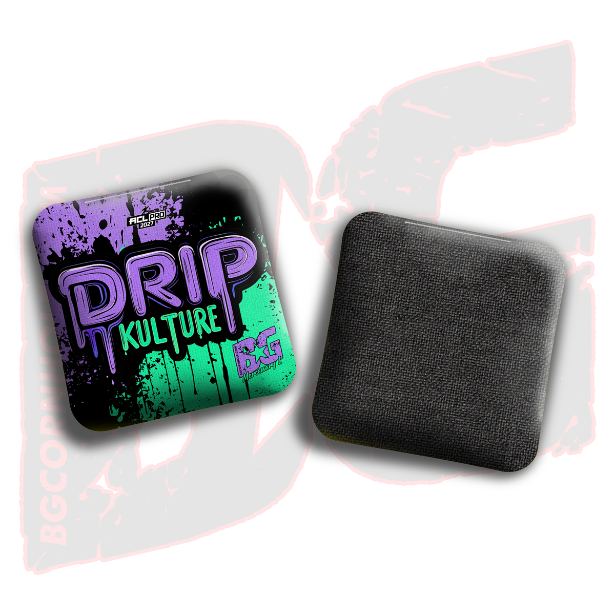 2027 Multiple Bag Models - DK x BG "Splatter" - ACL Pro Stamped Cornhole Bags - Set of 4 Bags