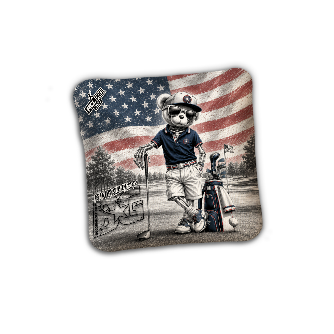 2027 ACL - BG Multiple Bag Models "FAIRWAY FREEDOM" - Pro Stamped Cornhole Bags - SET OF 4 BAGS
