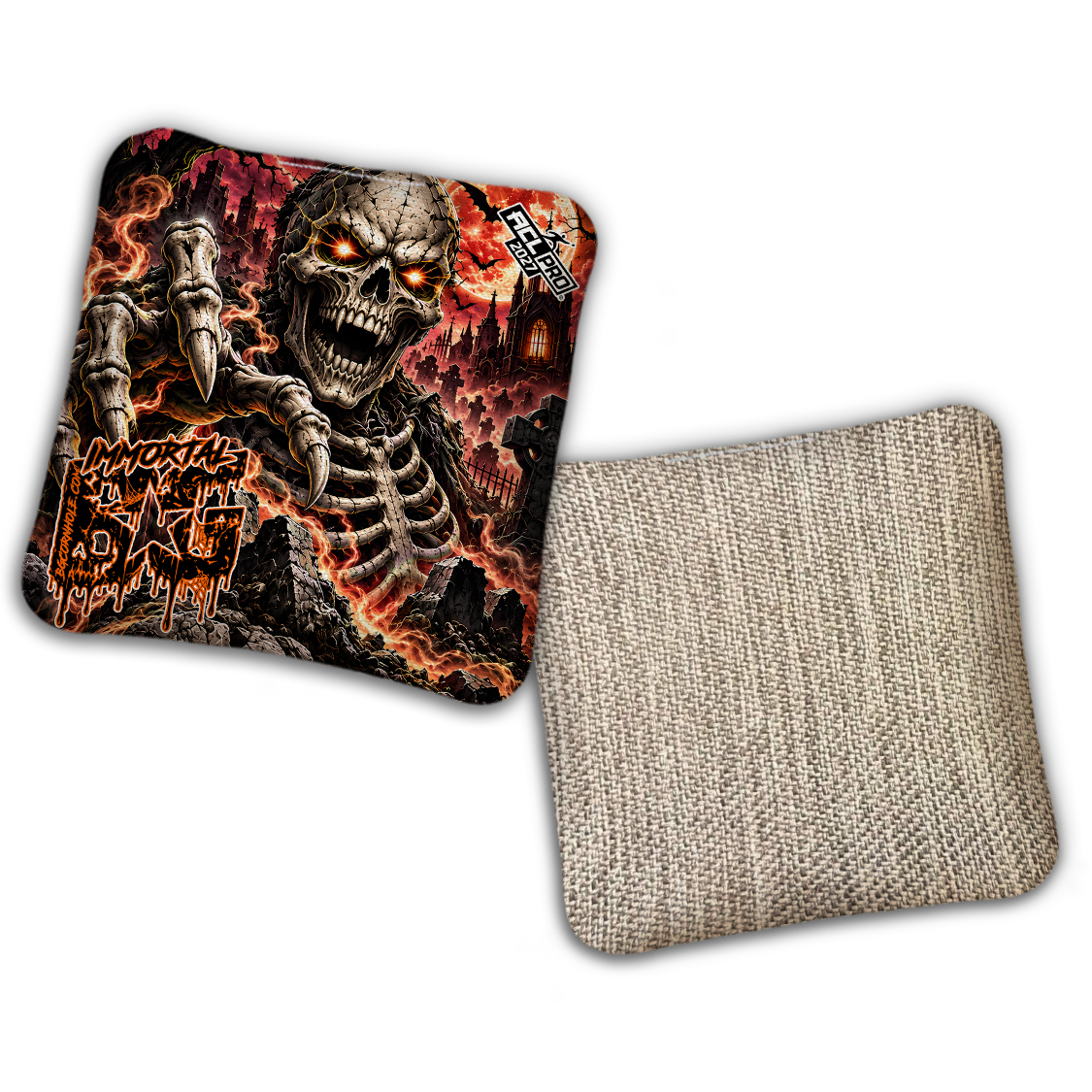 2027 ACL - BG Multiple Bag Models "Gravedigger" - Pro Stamped Cornhole Bags - SET OF 4 BAGS