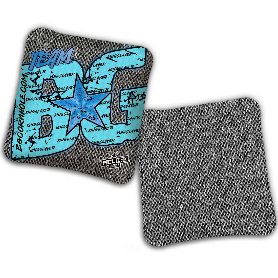 2027 ACL - BG Kingslayer "Big BG Colormatch" - Pro Stamped Cornhole Bags - SET OF 4 BAGS