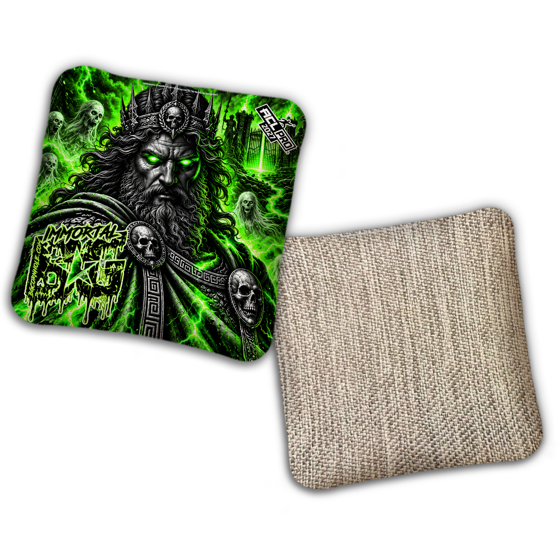 2027 ACL - BG Multiple Bag Models "Hades" - Pro Stamped Cornhole Bags - SET OF 4 BAGS