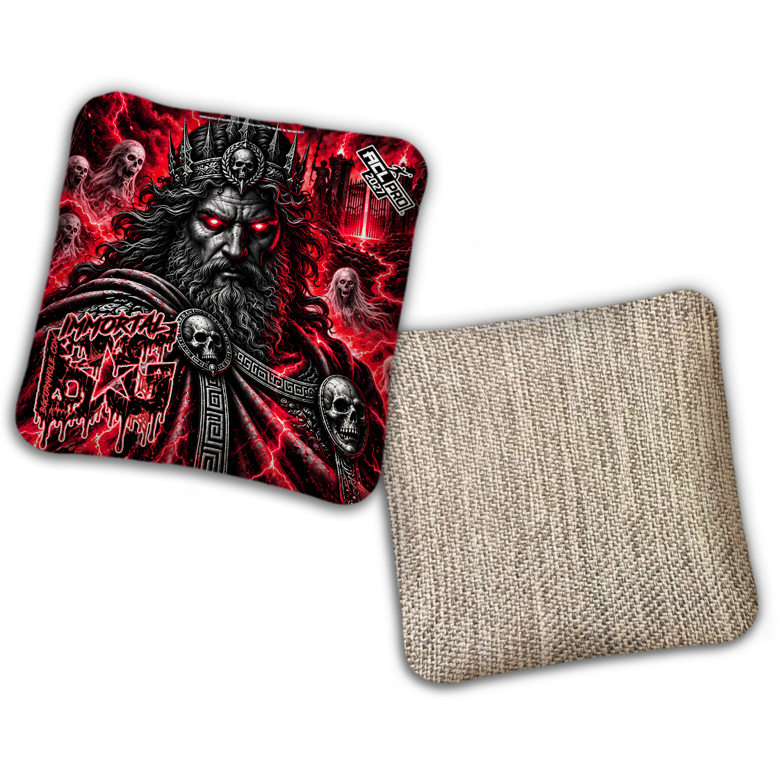 2027 ACL - BG Multiple Bag Models "Hades" - Pro Stamped Cornhole Bags - SET OF 4 BAGS