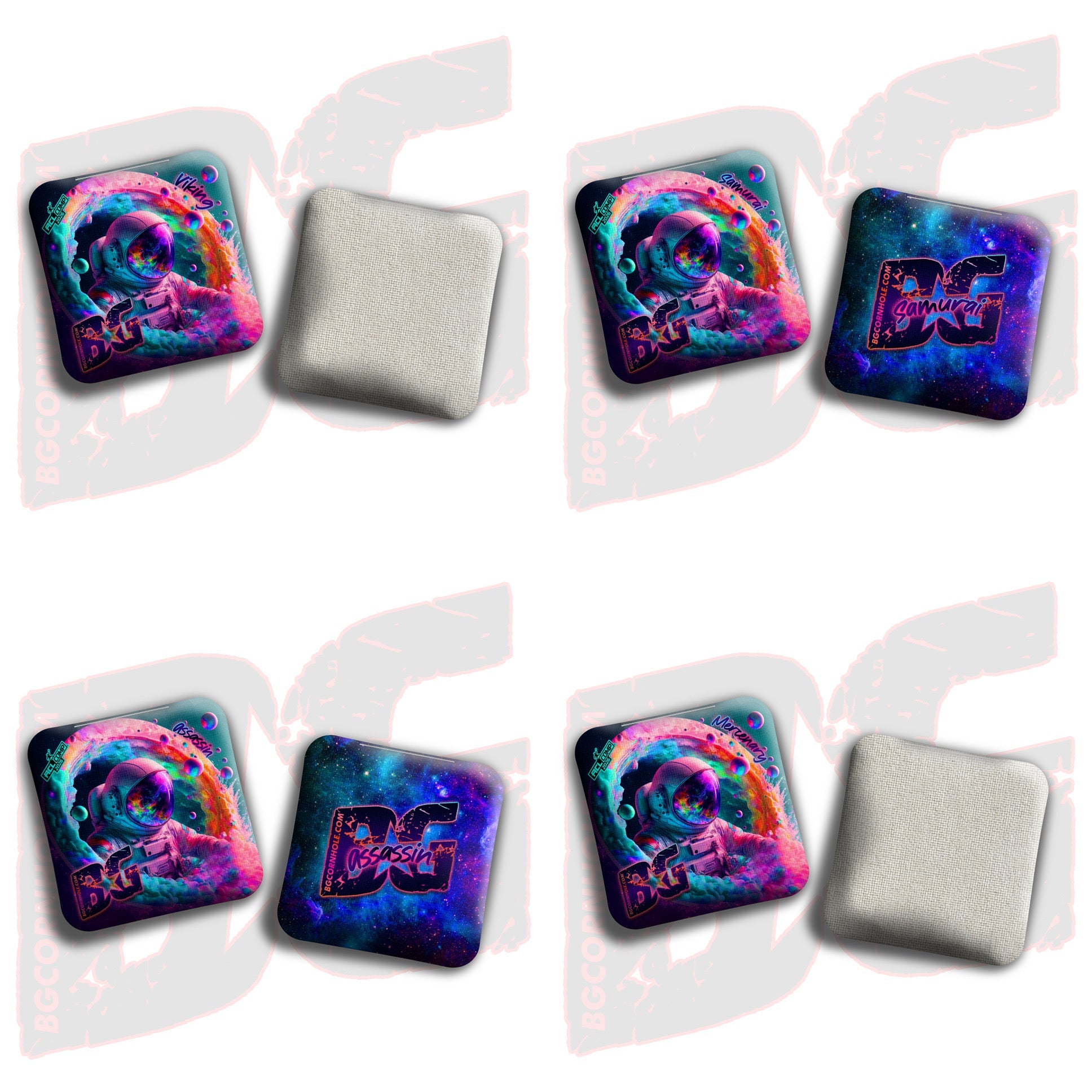 2026 BG Multiple Bag Models - "Portal" - ACL Comp Stamped Cornhole Bags - SET OF 4 BAGS