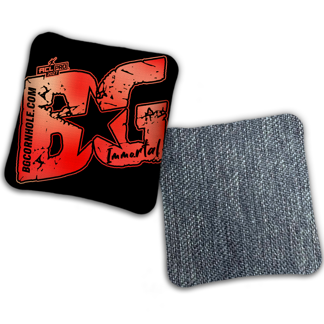 2027 ACL - BG Multiple Bag Models "BLACKOUT" - Pro Stamped Cornhole Bags - SET OF 4 BAGS