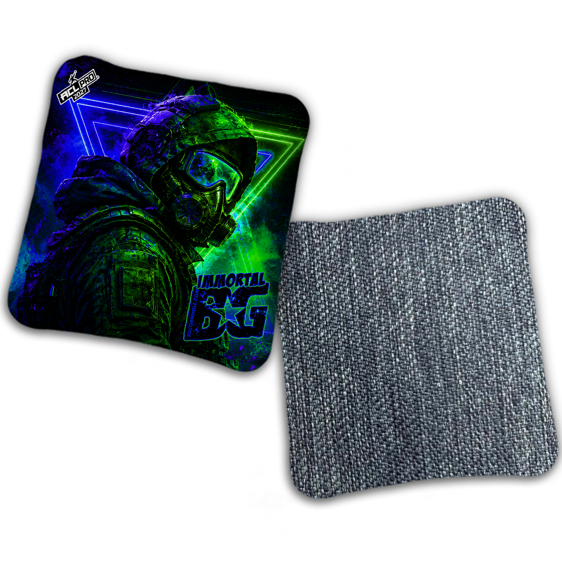 2027 ACL - BG Multiple Bag Models "NIGHT PROTOCOL" - Pro Stamped Cornhole Bags - SET OF 4 BAGS