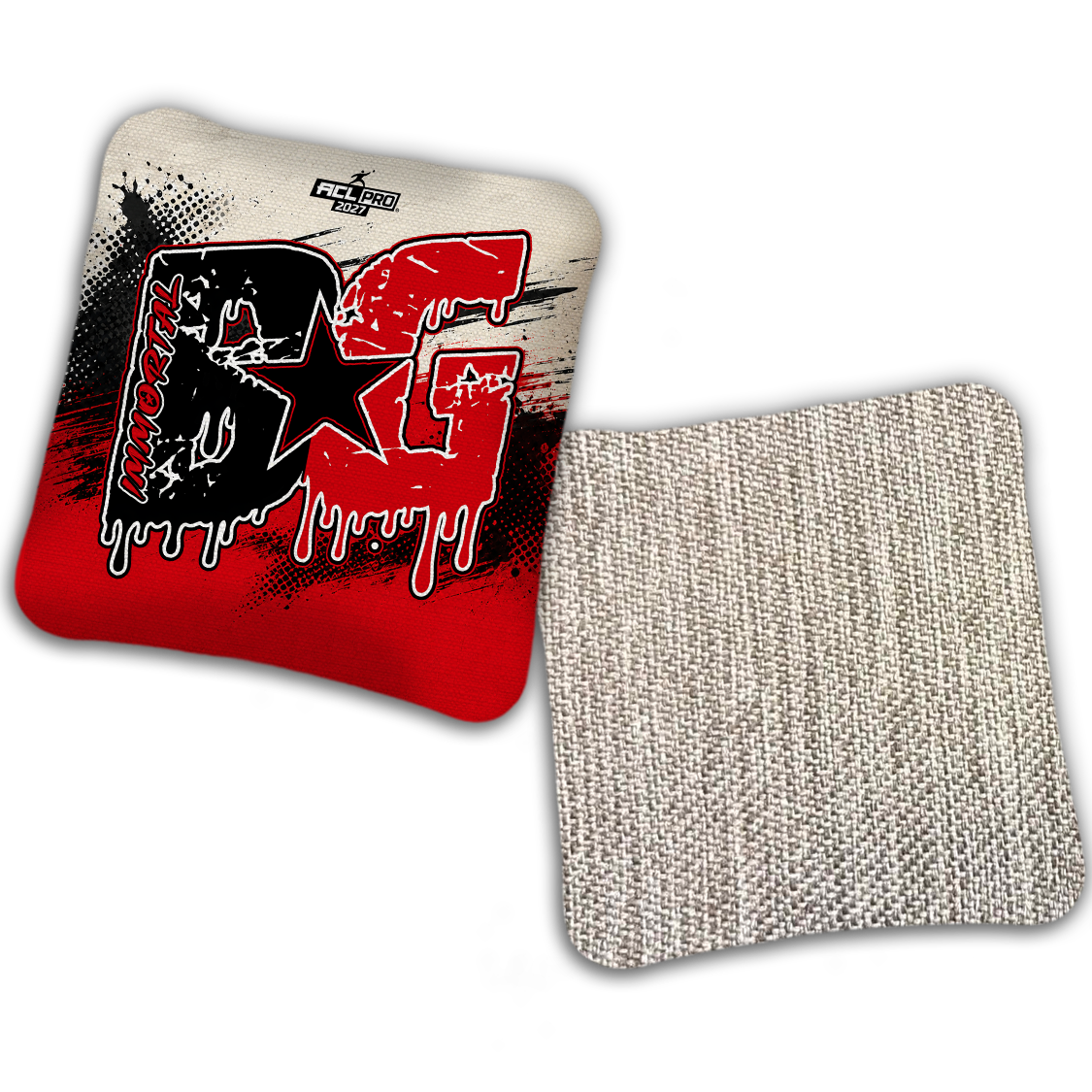 2027 ACL - BG Multiple Bag Models "GRUNGE" - Pro Stamped Cornhole Bags - SET OF 4 BAGS