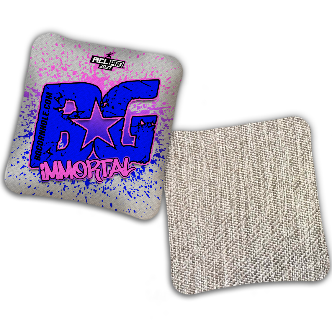 2027 ACL - BG Multiple Bag Models "PAINT SPLATTER" - Pro Stamped Cornhole Bags - SET OF 4 BAGS