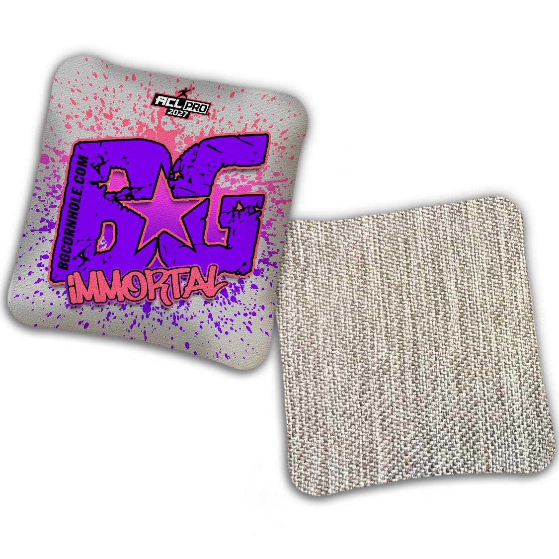 2027 ACL - BG Multiple Bag Models "PAINT SPLATTER" - Pro Stamped Cornhole Bags - SET OF 4 BAGS