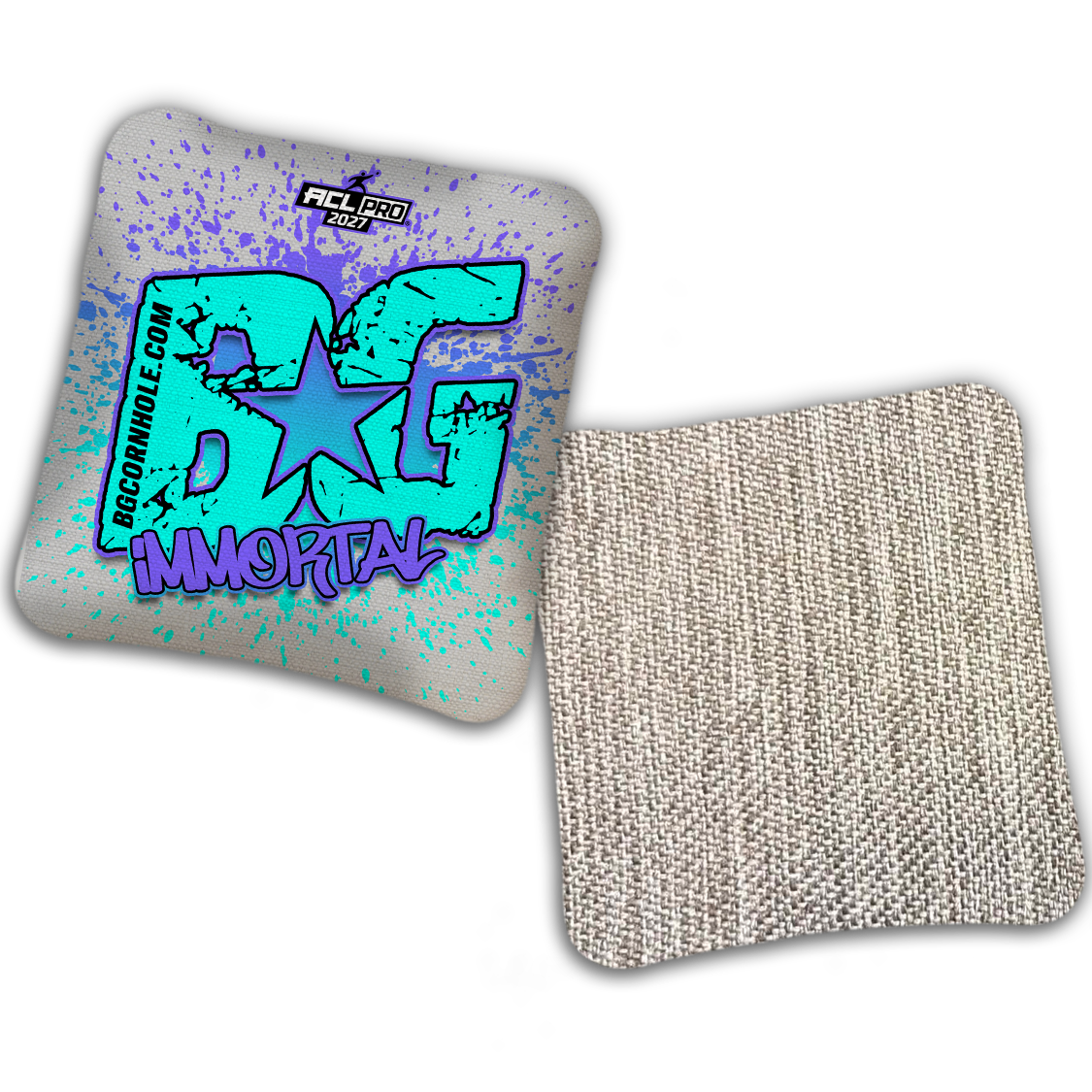 2027 ACL - BG Multiple Bag Models "PAINT SPLATTER" - Pro Stamped Cornhole Bags - SET OF 4 BAGS