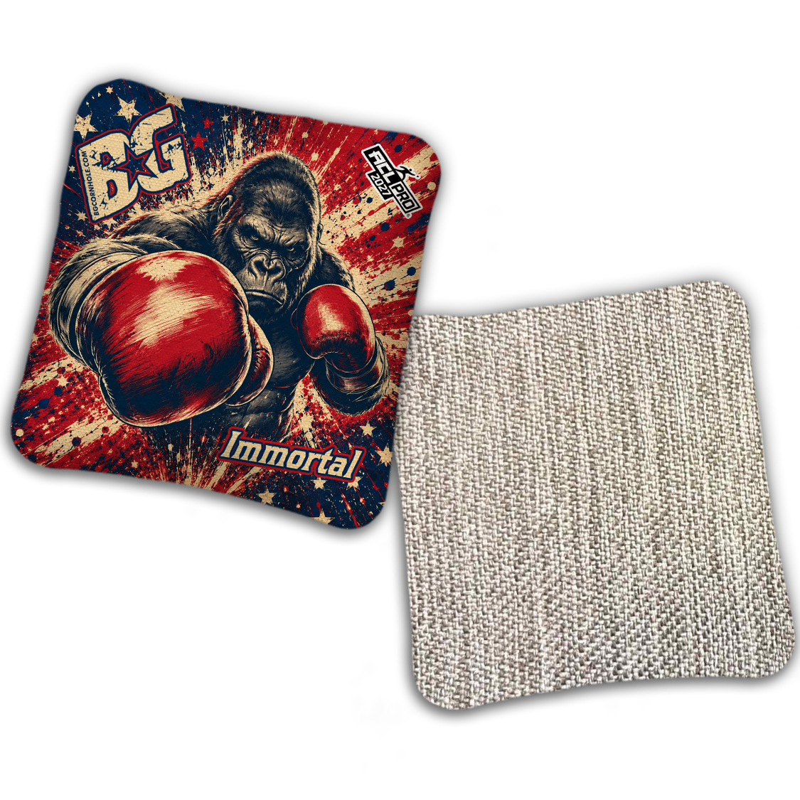 2027 ACL - BG Multiple Bag Models "AMERICAN FIGHTER" - Pro Stamped Cornhole Bags - SET OF 4 BAGS