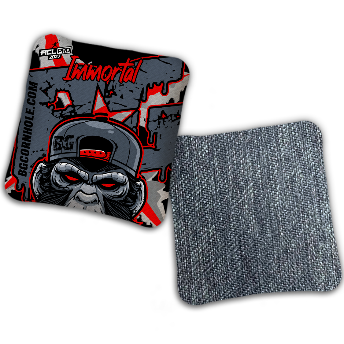 2027 ACL - BG Multiple Bag Models "MONKEY BUSINESS" - Pro Stamped Cornhole Bags - SET OF 4 BAGS