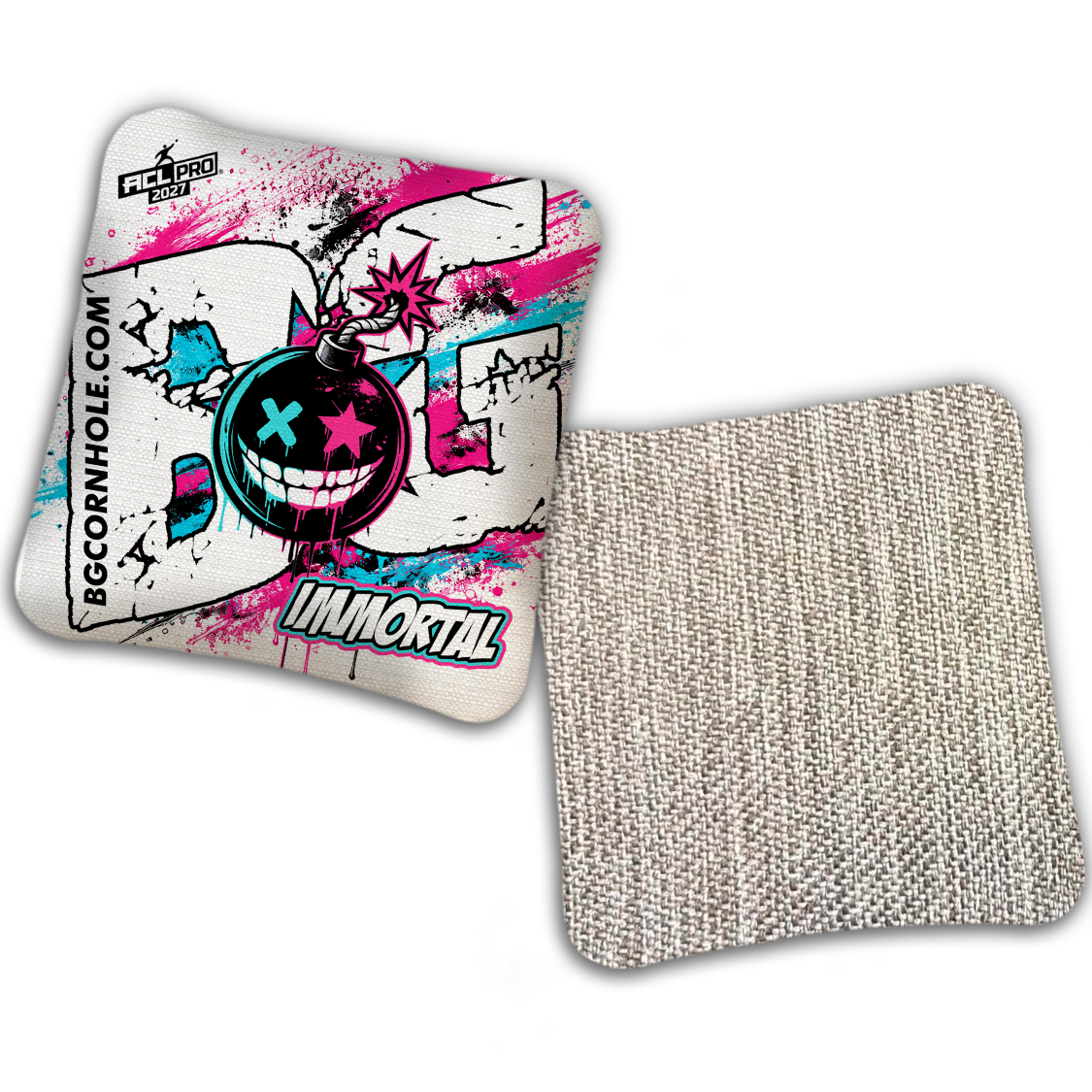 2027 ACL - BG Multiple Bag Models "TAKE COVER" - Pro Stamped Cornhole Bags - SET OF 4 BAGS
